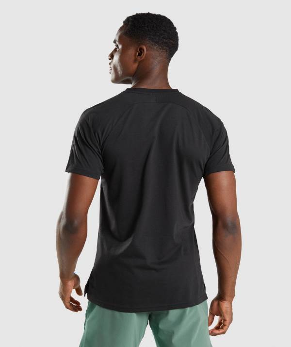 Panske Tricka Gymshark Studio Čierne | PE0521697